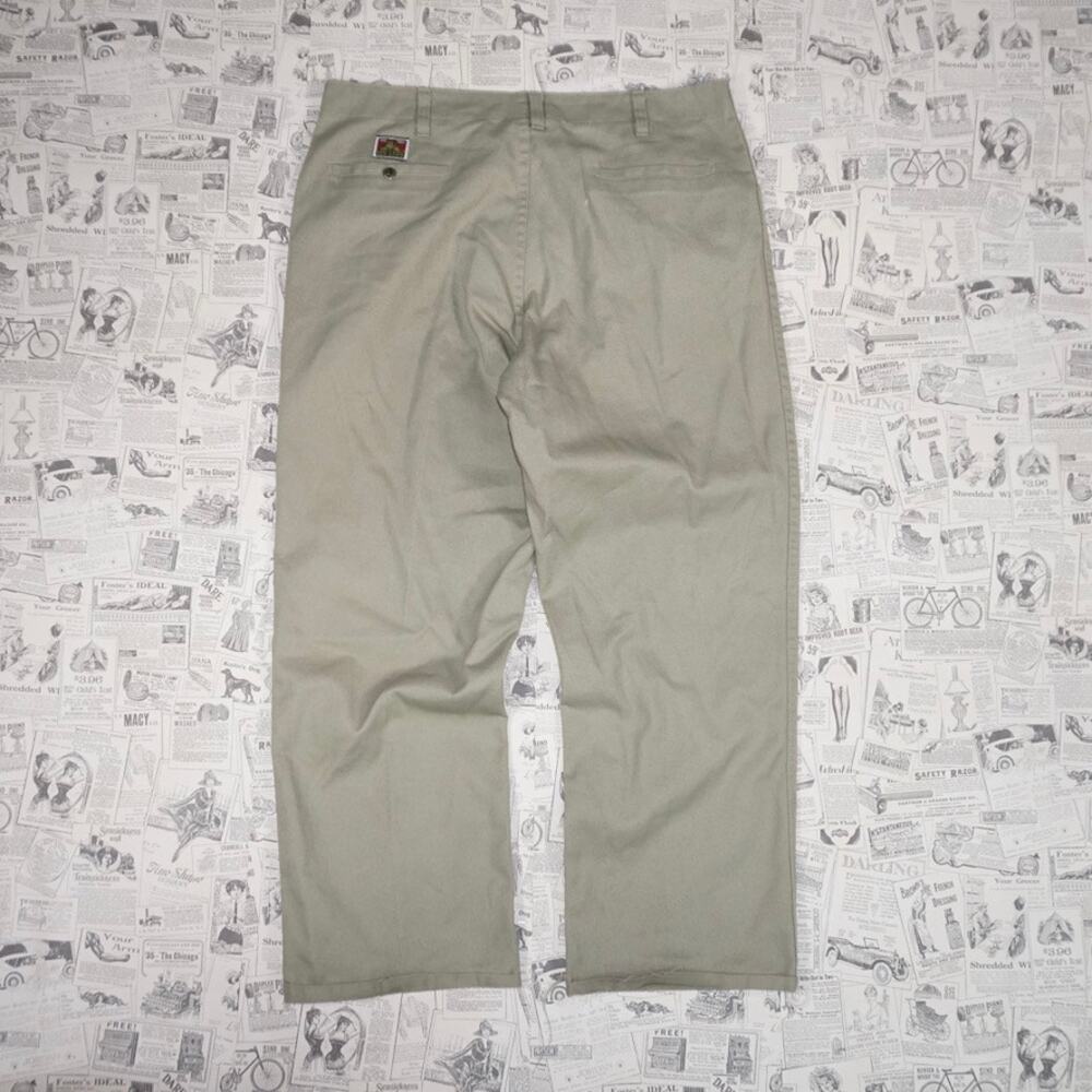 40 - Vintage Y2K Ben Davis baggy beige mechanic 2000s pants